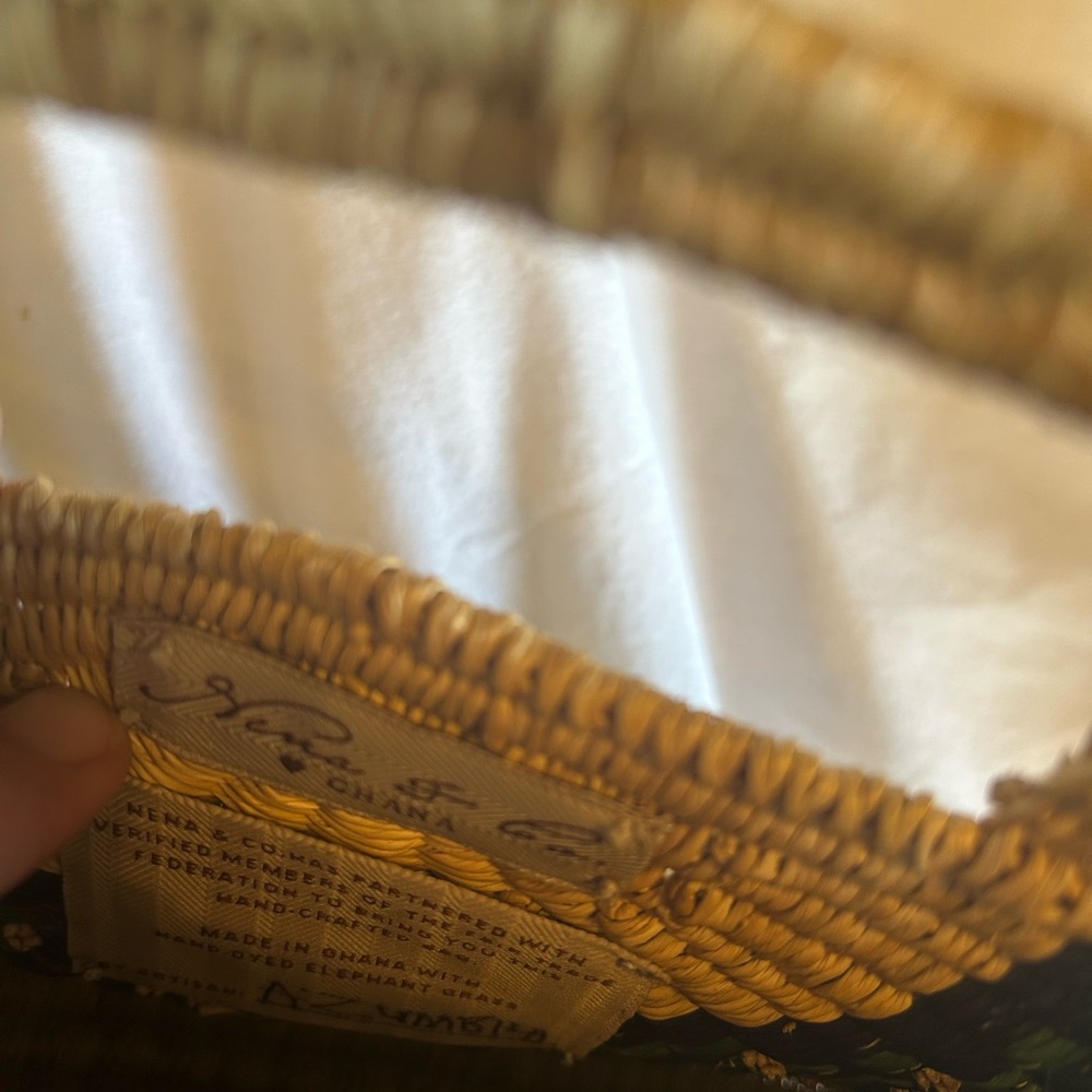 Nena & Co Tan and Green and royal purple/navy 
Elephant grass half moon bohemian - Picture 4 of 7